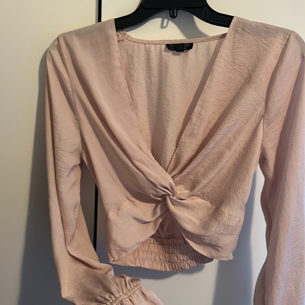 TOPSHOP Silk Sleeve Top
